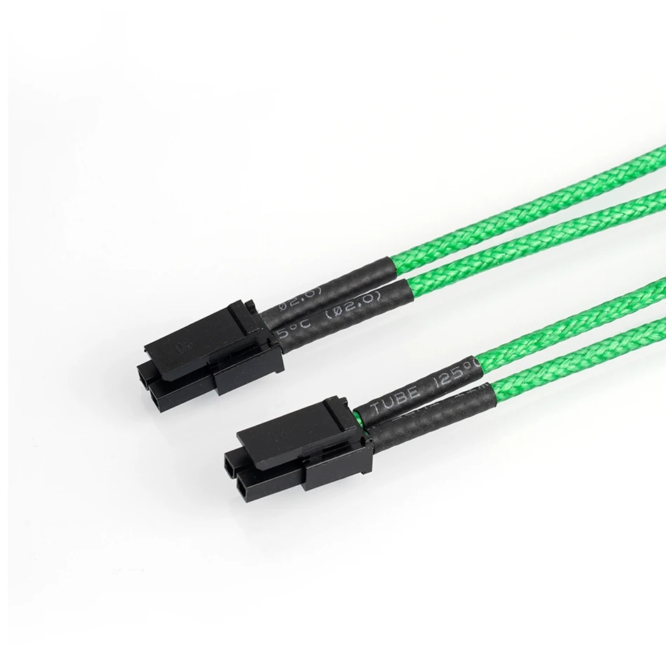 5pcs 3D Printer Heater Cartridge 24V 65/50W φ6mm×15mm Heating Tube Rod For Voron 0.1/1.8/2.4 Series With 15cm Green Cable