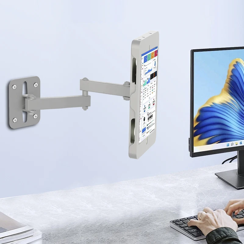 High Quality Folding Wall Mount Metal Tablet PC Stand Compatible With iPad