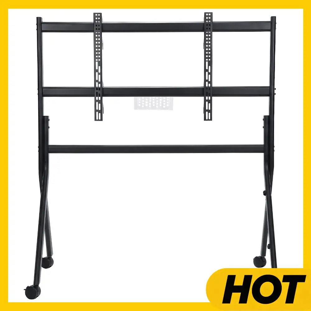 

Универсальная напольная подставка для плоских/изогнутых экранов 86-110 дюймов с фиксируемыми колесами, максимальная нагрузка 485 фунтов/220 кг