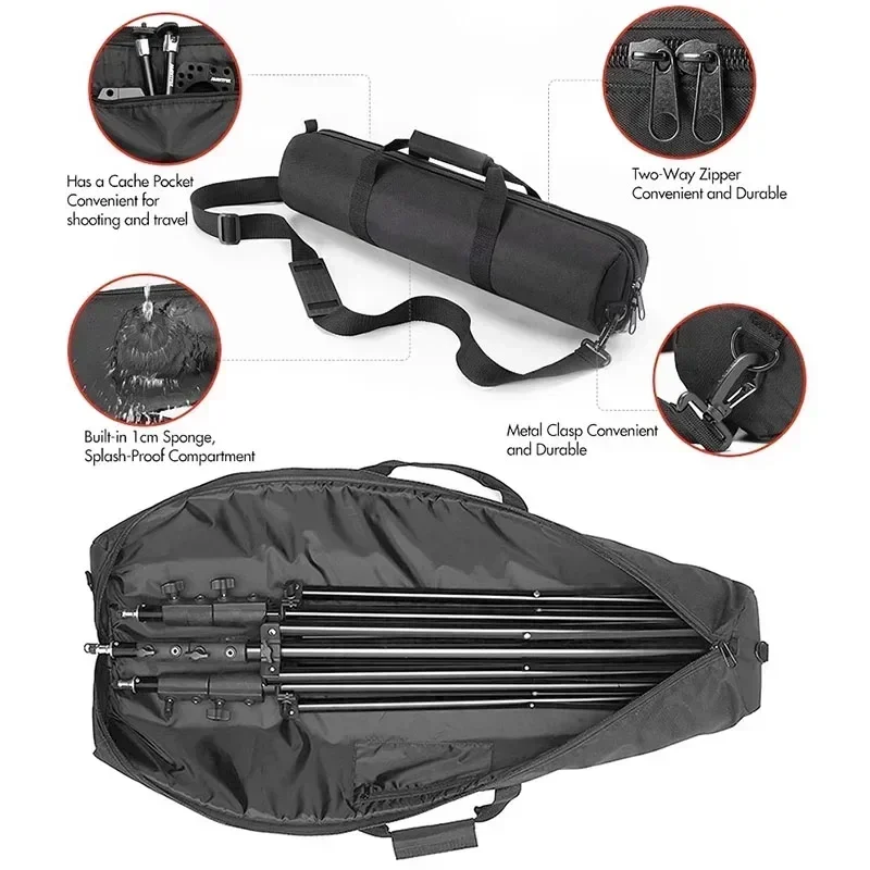 65 80 90 100 125cm Padded Camera Monopod Tripod Carrying Bag Cases Light Stand Carry Bag Umbrella Softbox Carry Bag Tripod Cases