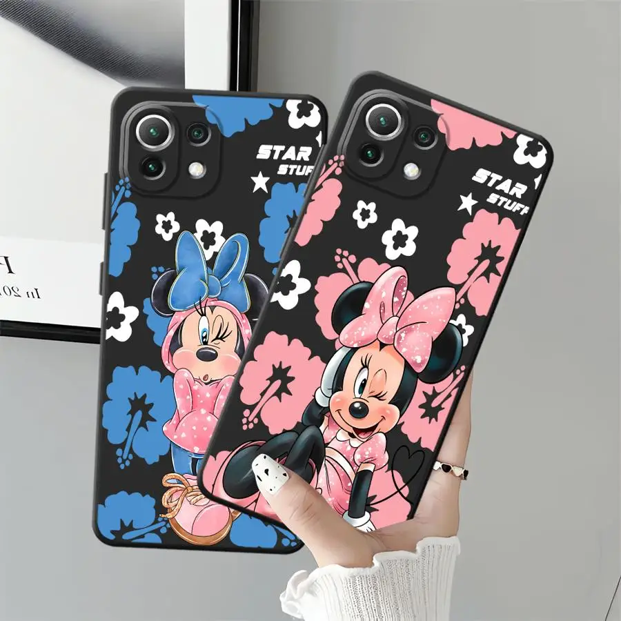 حافظة ميكي ميني ديزني لهاتف شاومي Mi 11 12 13 Lite 13 14 15 Pro 10T 11T 12T Pro 12X غطاء هاتف ناعم أسود #1