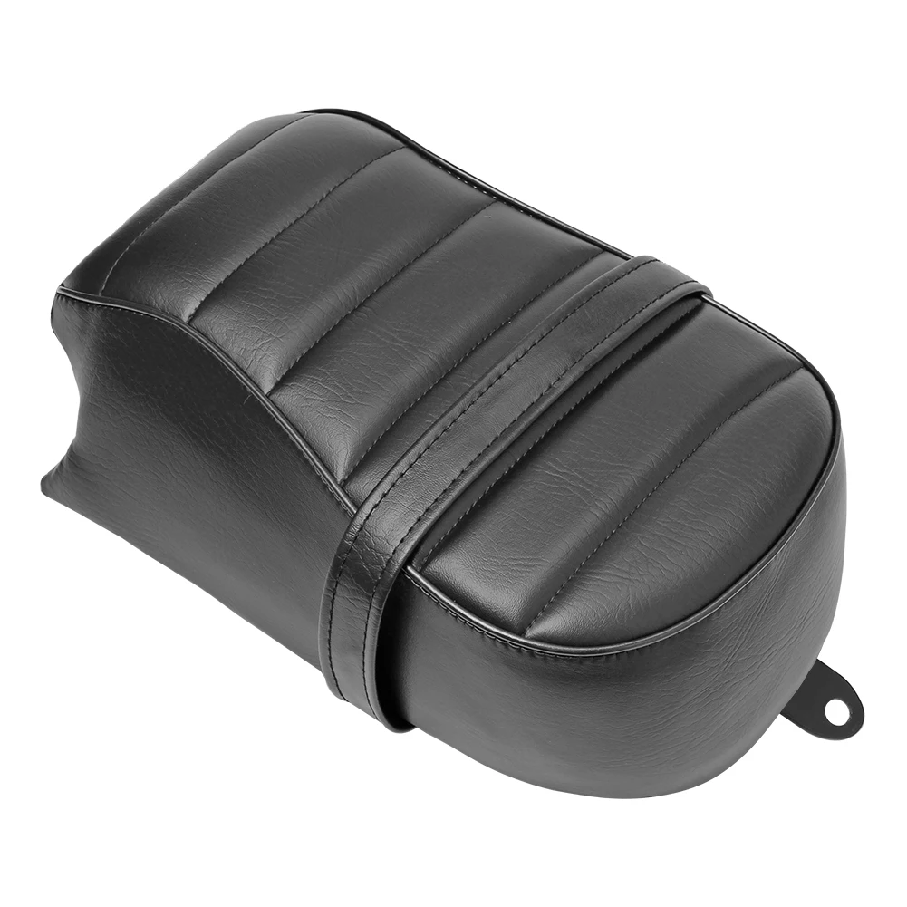 Motorcycle Black Leather Rear Passenger Seat Pillion Cushion For Harley Sportster Iron 883 XL883N 2016-2022