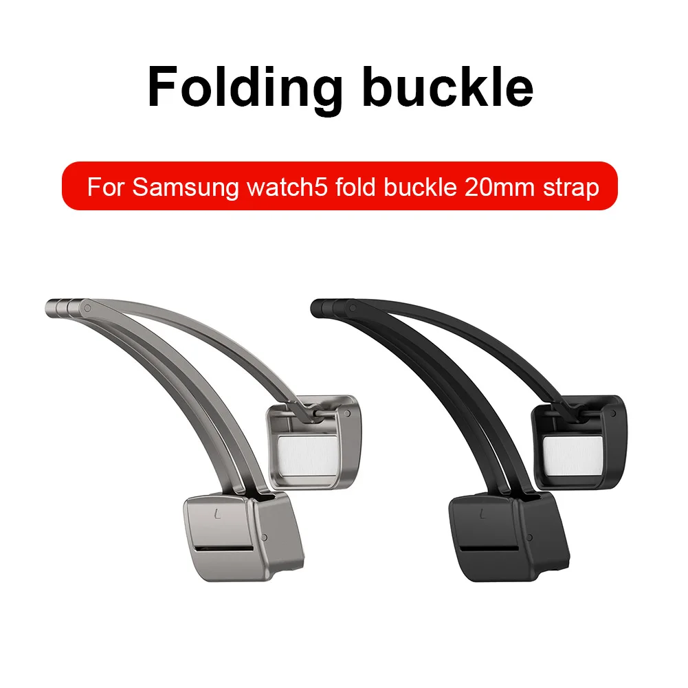 

Магнитная складная пряжка из нержавеющей стали, металлическая застежка, ремешок для женщин и мужчин, ремешок для часов, аксессуары для Samsung Galaxy Watch 5
