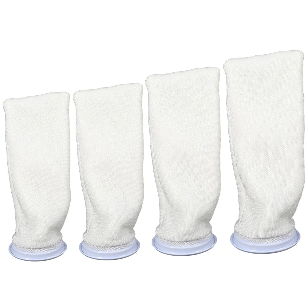 

4 Pcs Fish Tank Filter Bag Aquarium Thickened Filtration System Supply Cotton Pouch Reusable Socks