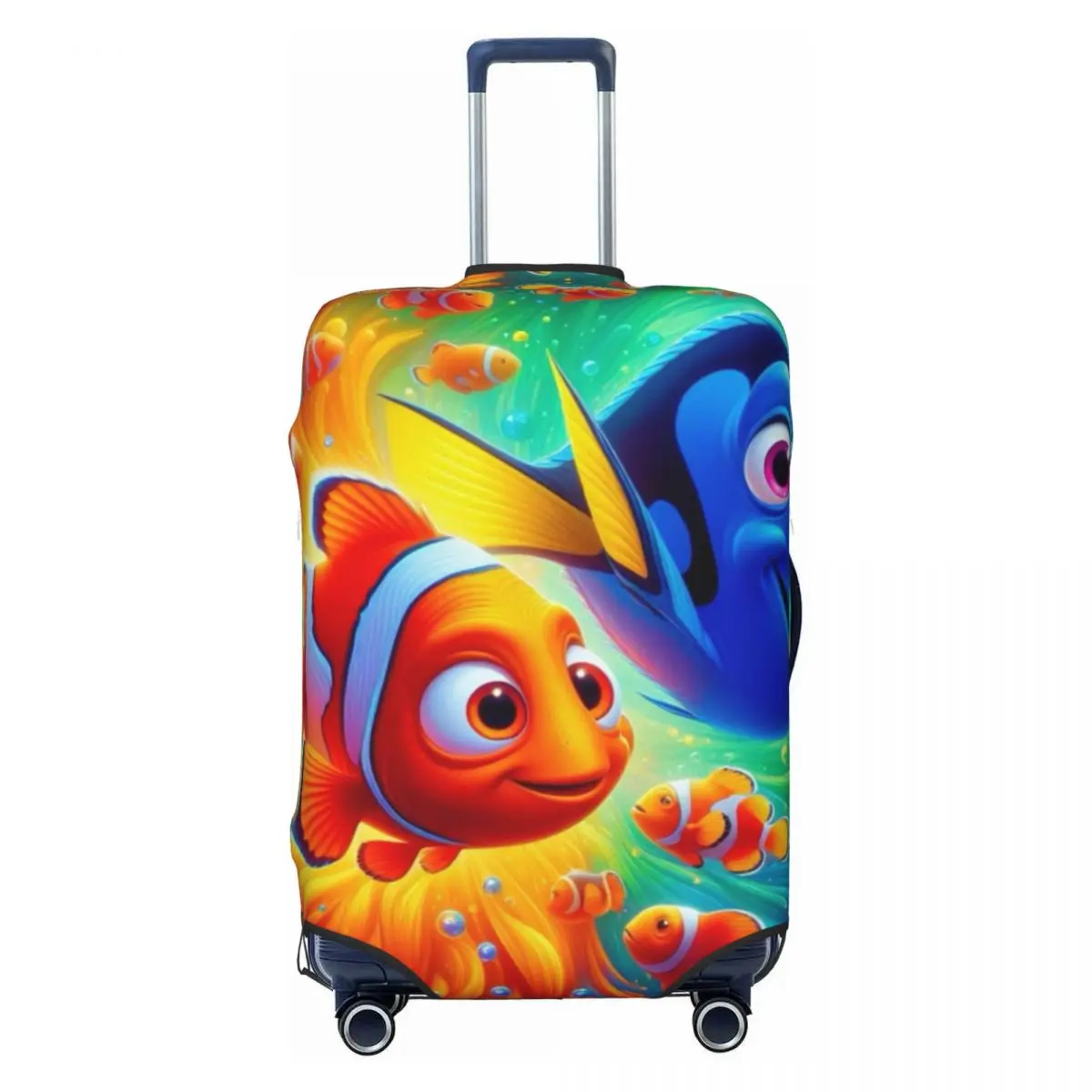 

Custom Funny Cute Cartoon Anime Luggage Cover Protector Dust Proof Finding Nemo Travel Suitcase Covers