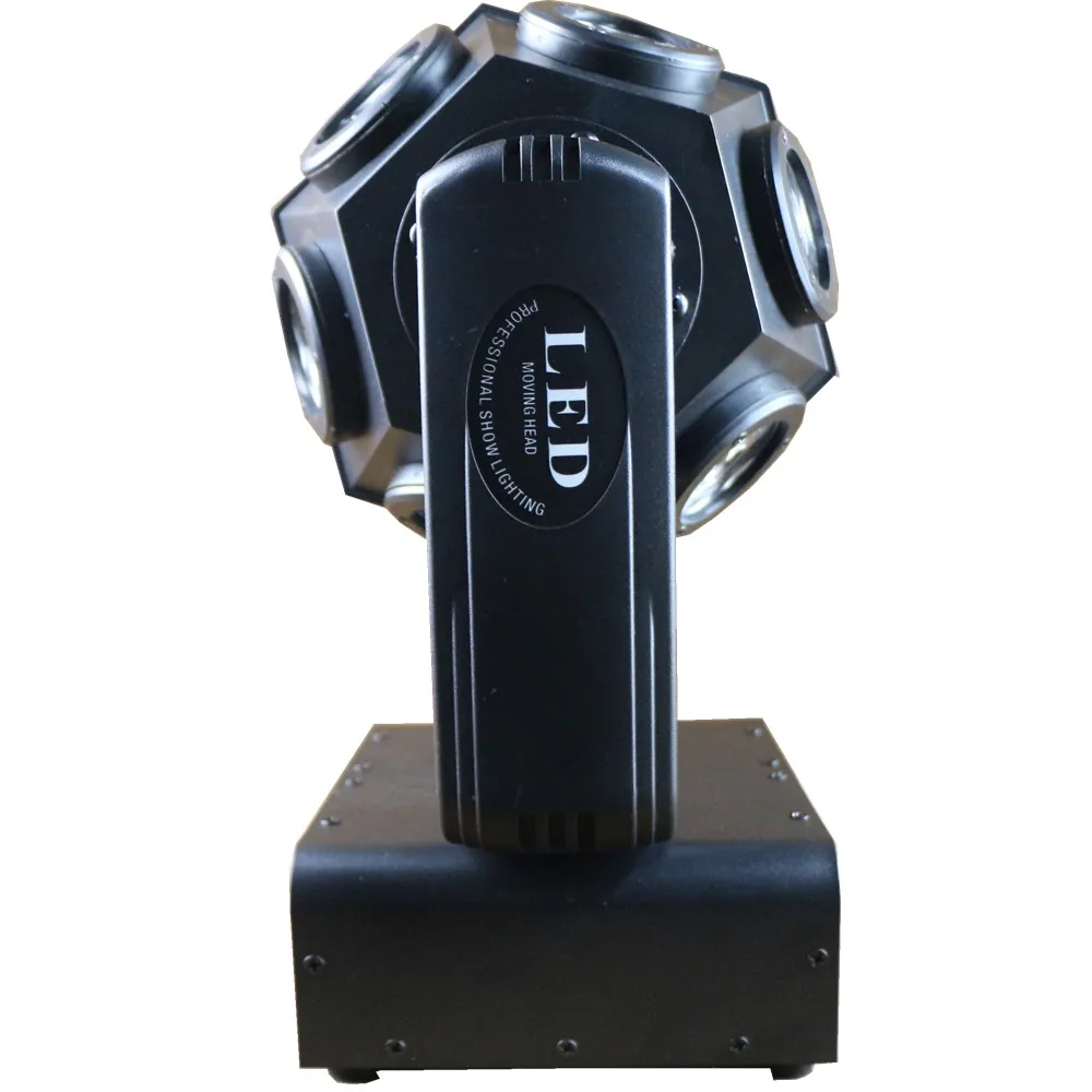High Quality 12 Piece 12 Watt Moving Beam 4-in-1 RGBW Disco Ball LED Stage Effect Rotating Lights for DJ
