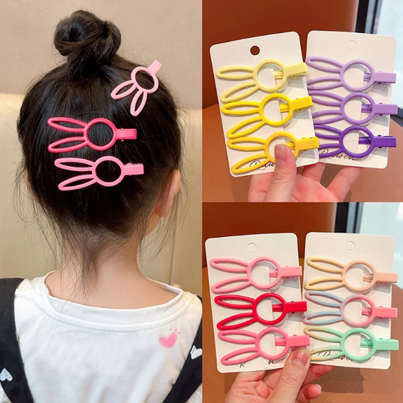 

12 шт./лот, новая детская заколка для волос с милым кроликом