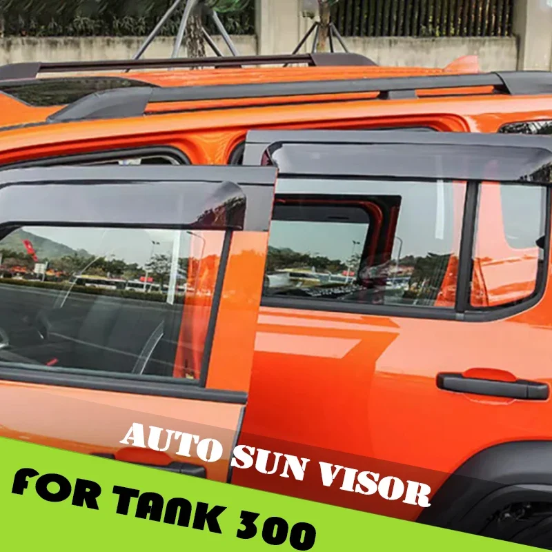 Auto Sun Visor Fit for GWM Tank 300 High Quality Modified Window Rain Proof Thickened Special Car Exterior Upgrade Parts