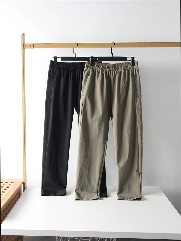 

Young Men's Summer Casual Thin Outdoor Long Pants High Elastic Qui Dry Breathable 3D Tailoring Spring Autumn Lightweight