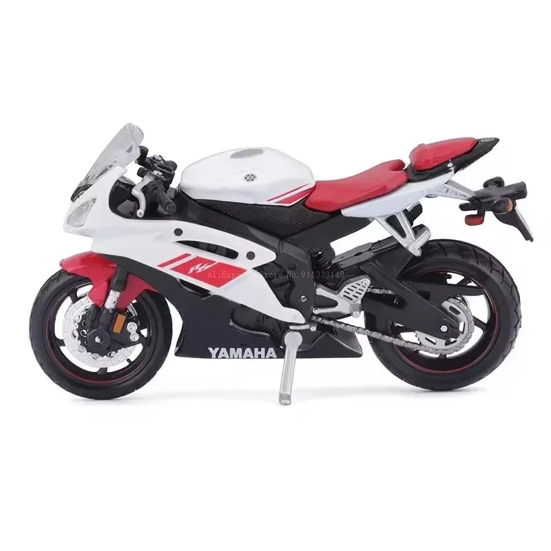 1:18 Scale Yamaha R6 Alloy Scooter Sport Bike Figurines Diecasts Kids Toy Motorcycle Racing Model Replicas Collect Gift for Boys