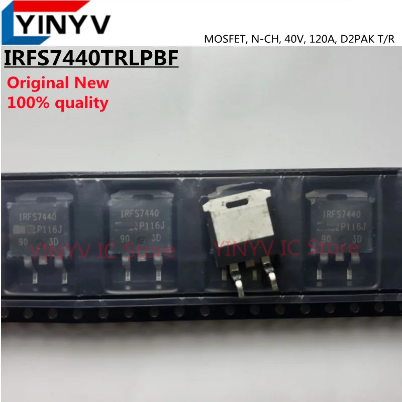 5Pcs Trans MOSFET N-CH 40V 120A 3-Pin(2+Tab) D2PAK T/R IRFS7440TRLPBF IRFS7440PBF IRFS7440 IRFS7440TRL TO-263 100% New original