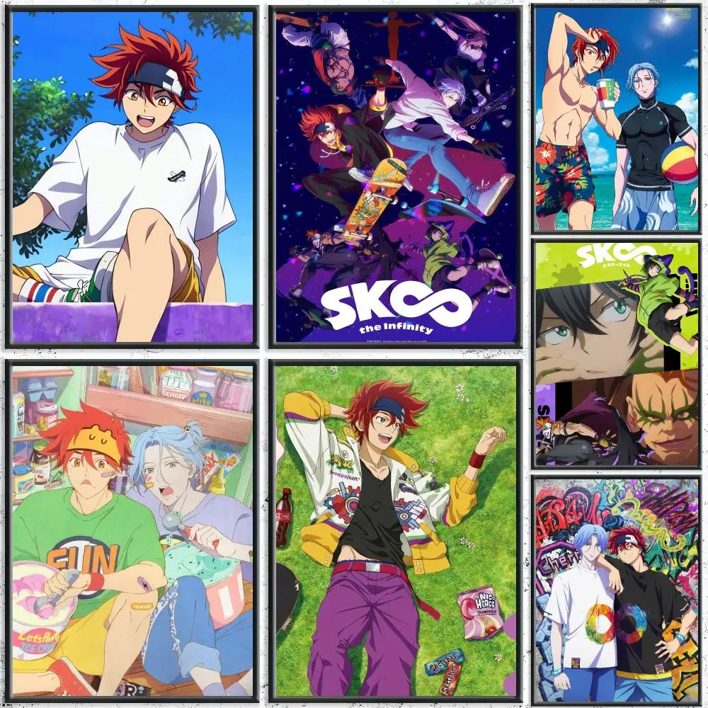 Cool Anime S-SK8 the InfinityS Poster HD Self-Adhesive No Residue After Removal Ideal for All Kinds of Wall Decor