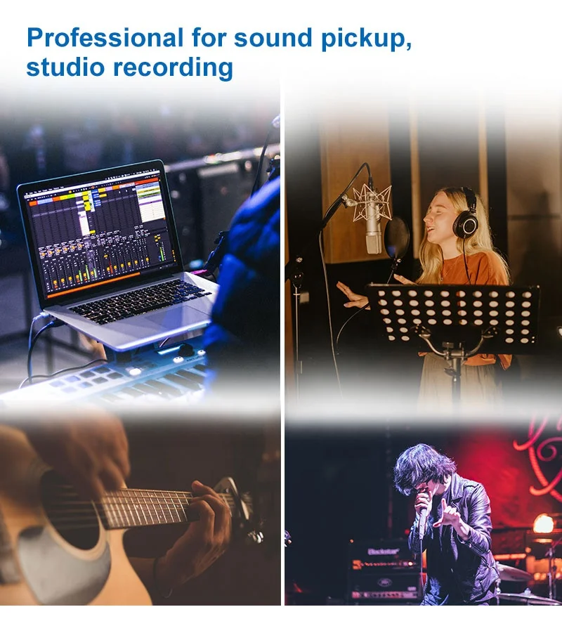 MY MIC MX20 Good studio sound card price equipment microfono e accessori auricolari set completo per la registrazione vocale canto