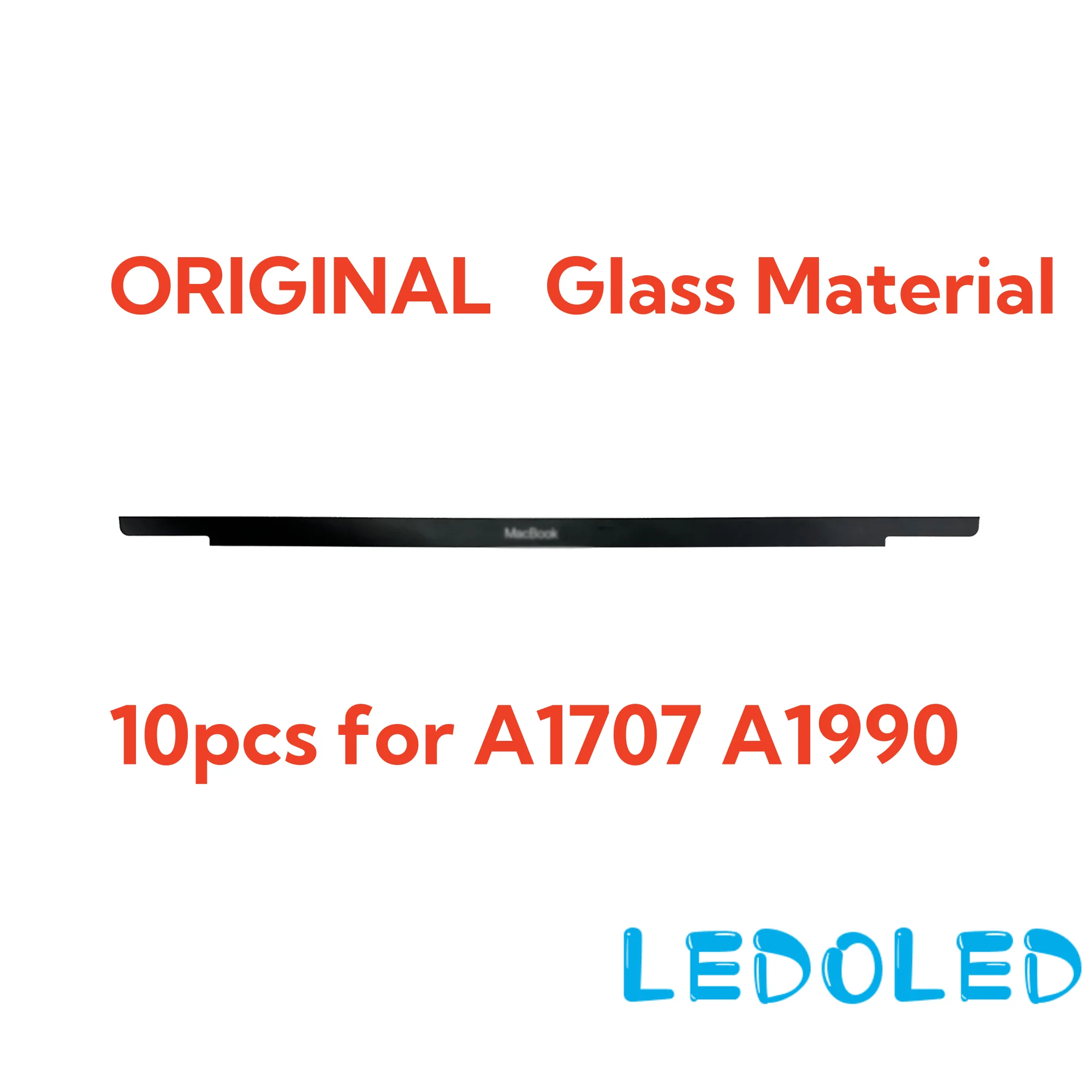 Tela Lcd de Vidro para Macbook Pro Trim Logo Bezel Cover Strips Original A1707 A1990 Novo 15 2023 2023 10 Pcs