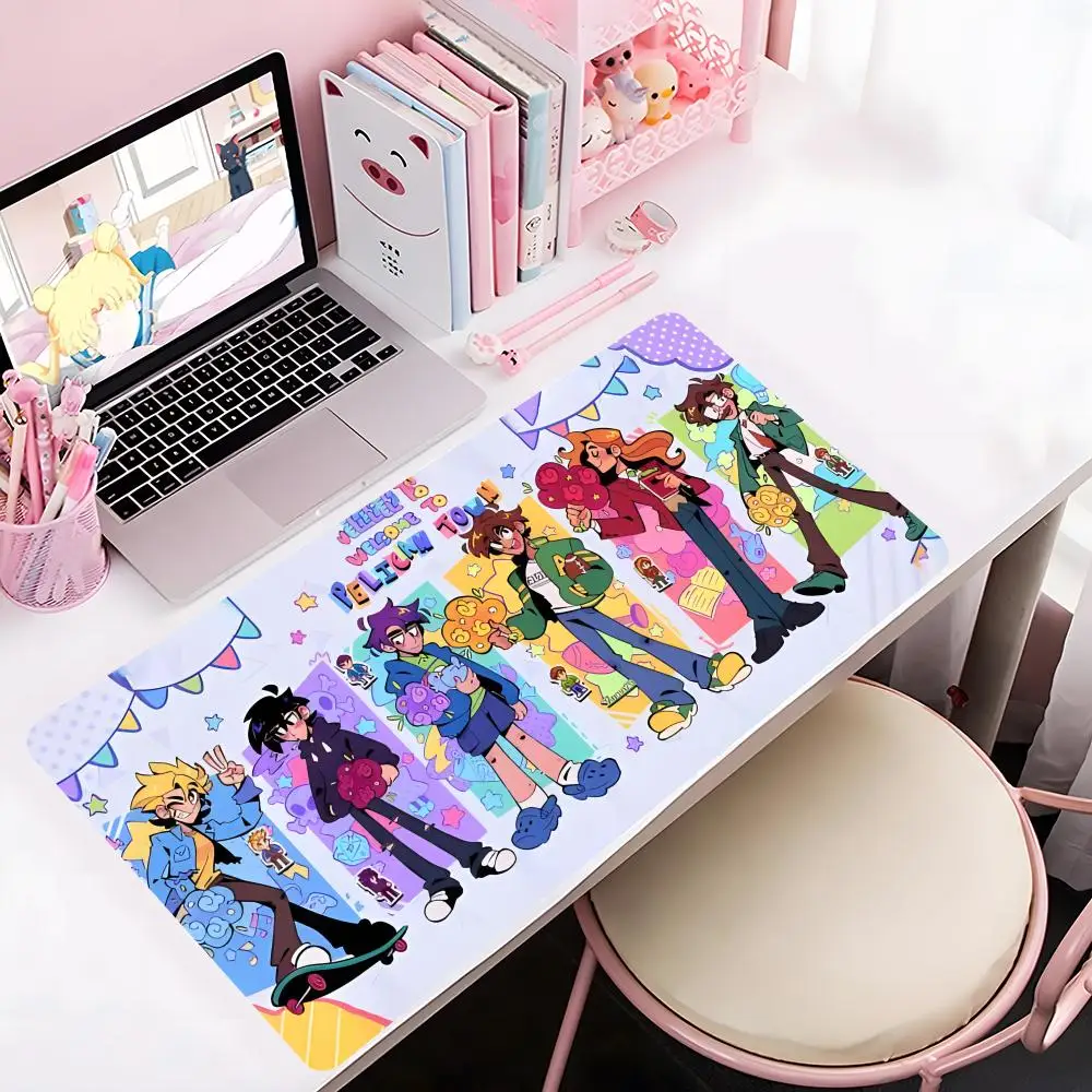 

Игровой коврик для мыши Stardew Valley Cozy, большой, с прошитыми краями, утолщенный, для компьютера, клавиатуры, стола