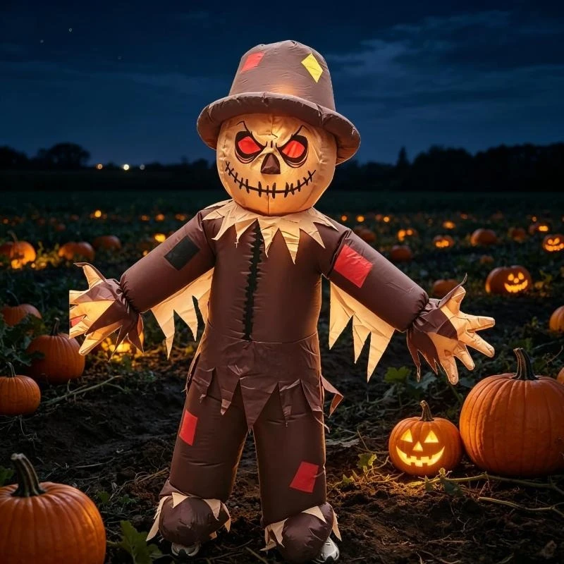 

Funny inflatable scarecrow costume adult Halloween Horror theme party cosplay dress up Christmas Carnival Day party