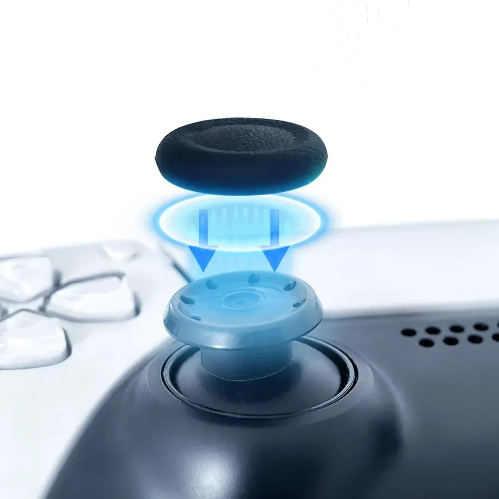 PS5/PS4 Controller Silicone Thumb Grip Caps, Anti-Slip Joystick Cover, Non-Skid Analog Stick Protector, Replacement Accessories view 6