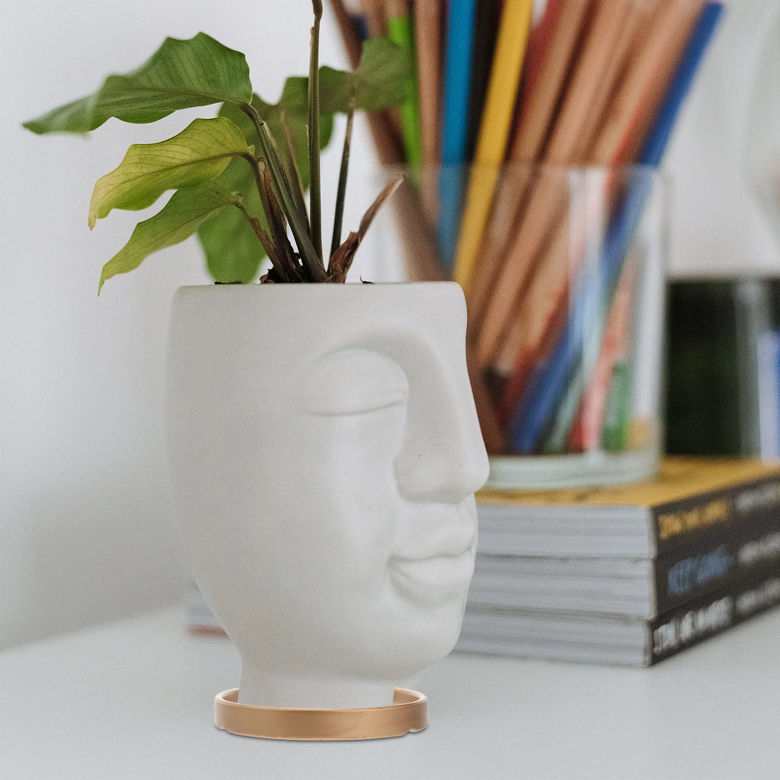 

2Pcs 11.5x11.5x1.5cm Flowerpot Tray Ceramic Pot Base Drip Saucer for Garden Balcony Use Round Plant Pots Tray Home Decor Gift