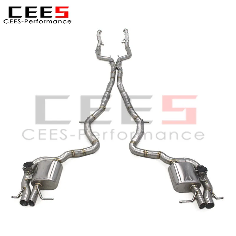 

CEES Valvetronic Exhaust System for Mercedes-Benz S500/S550 W222 4.7T/5.5T 2014-2019 SS304 Engine Header Downpipe Catback Escape