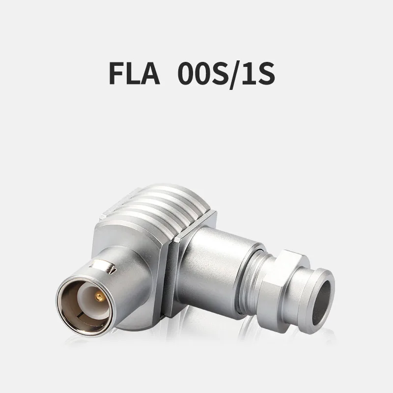 

FLA 00S 1s circular connector FLA Elbow Male Aviation Plug Push-Pull Self-Locking Connector Single Core Coaxial 00S1S2S