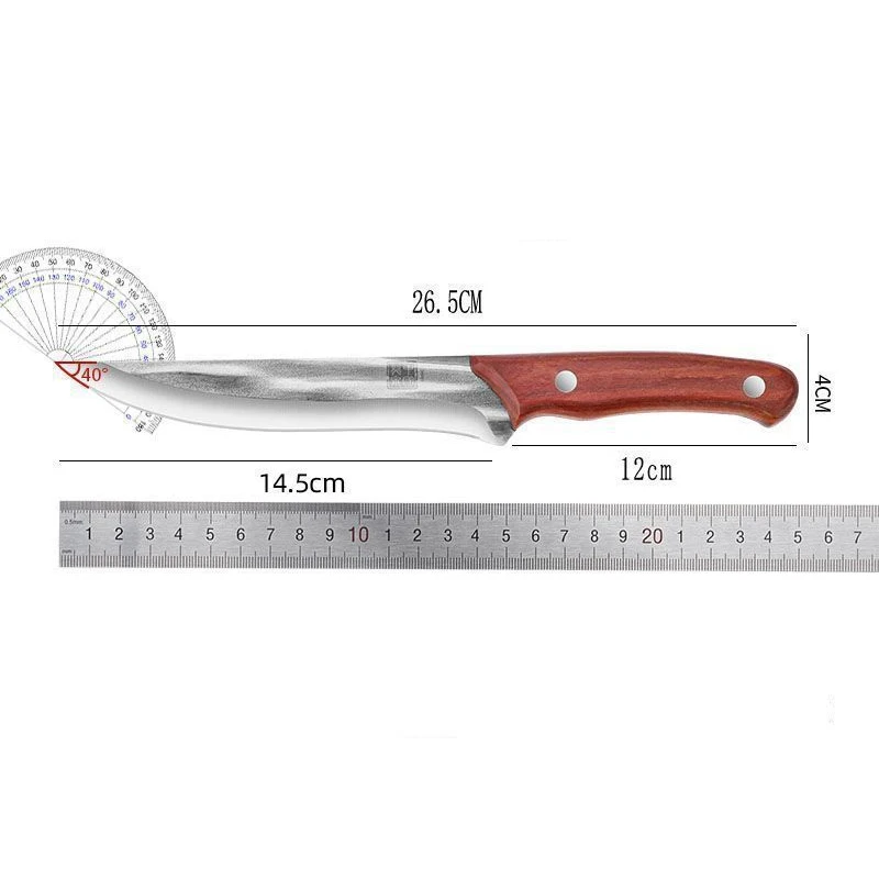 Küchenmesser, Geschmiedete Ausbeinmesser, Professionelle Hochhärte-Schlachtmesser für die Küche, Japanische Kochmesser für Obst – Detail 9