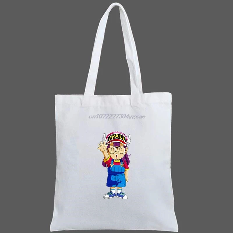 Dr Slump Japanese Manga Arale Norimaki Japanese Anime Shoulder Bags Handbag Canvas Shopping Bag Casual Large Ladies Totes Bags