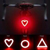 Bike Rear Lights LED Bicycle Tail Lamp Waterproof USB Rechargeable Mountain Road Bike Cycling Raer Flashlight Lamp Bicycle Parts