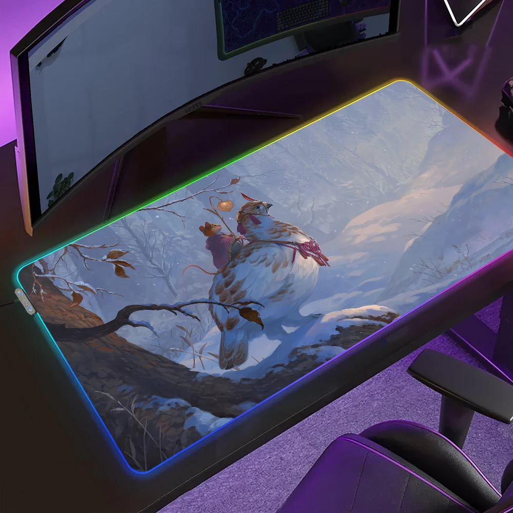 

Коврик для мыши S-Sandara Tang с LED-подсветкой, игровой коврик для мыши, настольный коврик с микро-USB подсветкой, резиновый RGB коврик для рабочего стола XXL