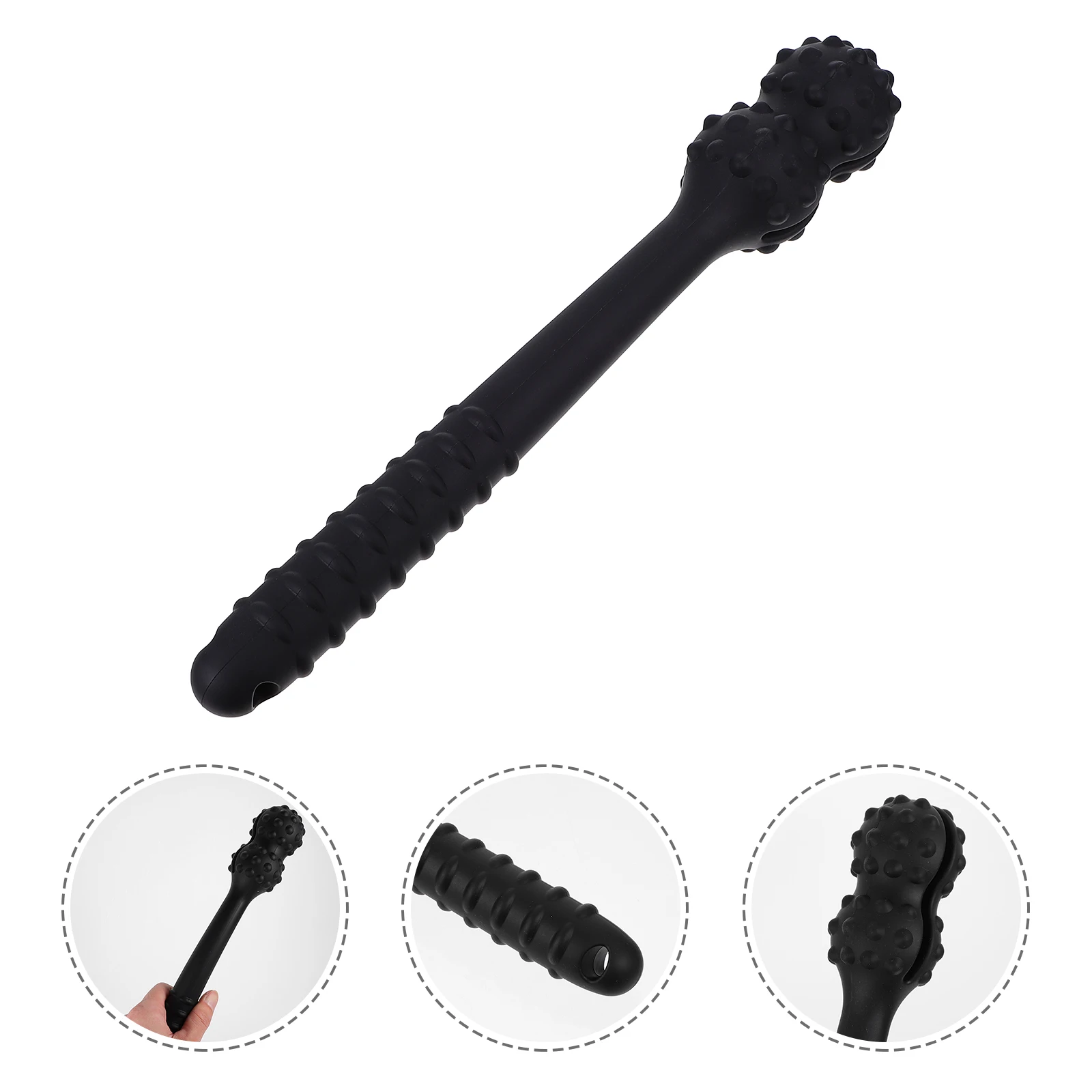 Portable Massage Hammer Stick Bat Knock Pat for Back Neck Legs Body Durable Silicone Fatigue Relief Circulation Massager Tool