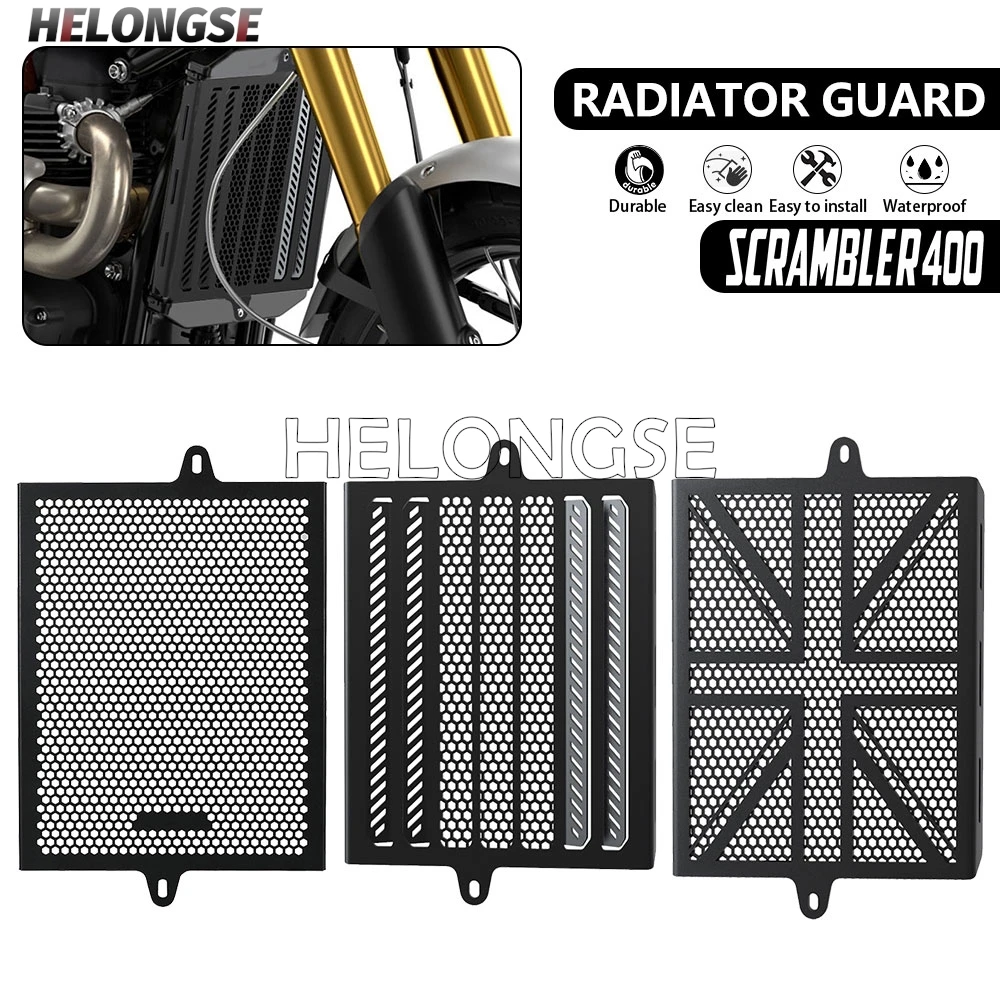 

2026 Motorcycle Radiator Guard Grill Grille Cover Protection Protector Accessories For Speed 400 Scrambler 400 X 400X 2024 2025