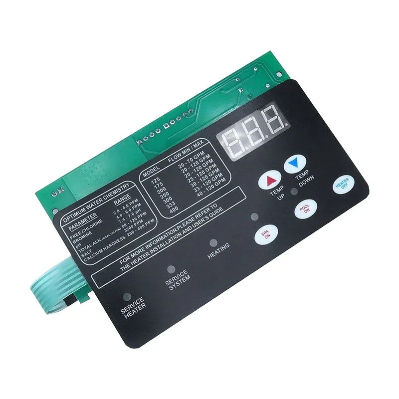 B-M 42002-0007S Control Board Kit W/ 472610Z Switch Pad Replace For Master NA/LP Series Pool/Spa Heater Electrical Systems