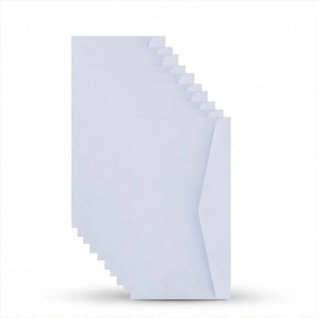 20Pcs Blank Envelopes High Grade Biodegradable Thick Paper Envelopes for Office Files Business Letters Cash Money Storage