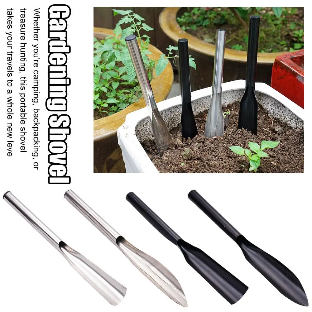 Stainless Steel Garden Shovel Leaf Shape Shovel Small Digging Shovel For vegetable Plant Agricultural Gardening Potting Tool