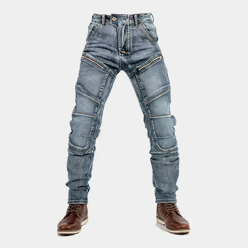 

Мужские джинсы с высокой талией, прямые, с молнией, карманами, приталенные, с дырками, повседневные, осень-зима 2024