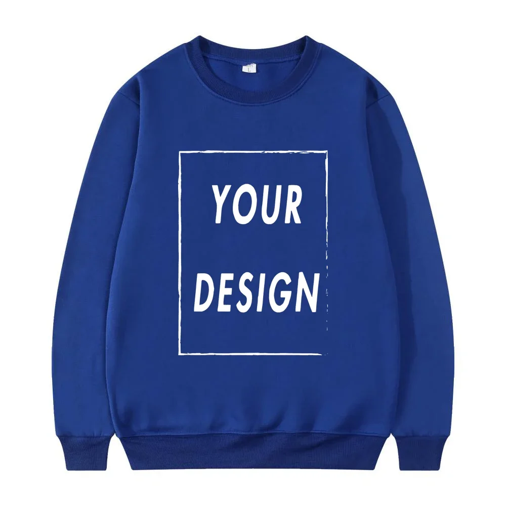 2025 Neuer Unisex Pullover ohne Kapuze mit individuellem Logo, Rundhals-Sweater, Modischer Freizeitpullover für Damen und Herren – Detail 11