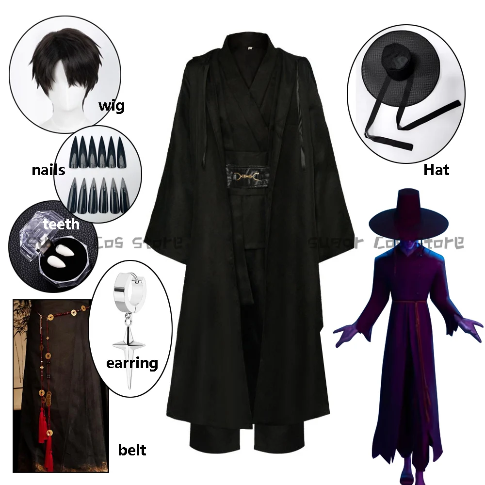 

Аниме Demon Hunter Saja Boy Jinu Косплей Костюм Парик Kpop Группа Поющий Корейский Стиль Мужской Костюм Шляпа Черный Y2K Готический Хэллоуин