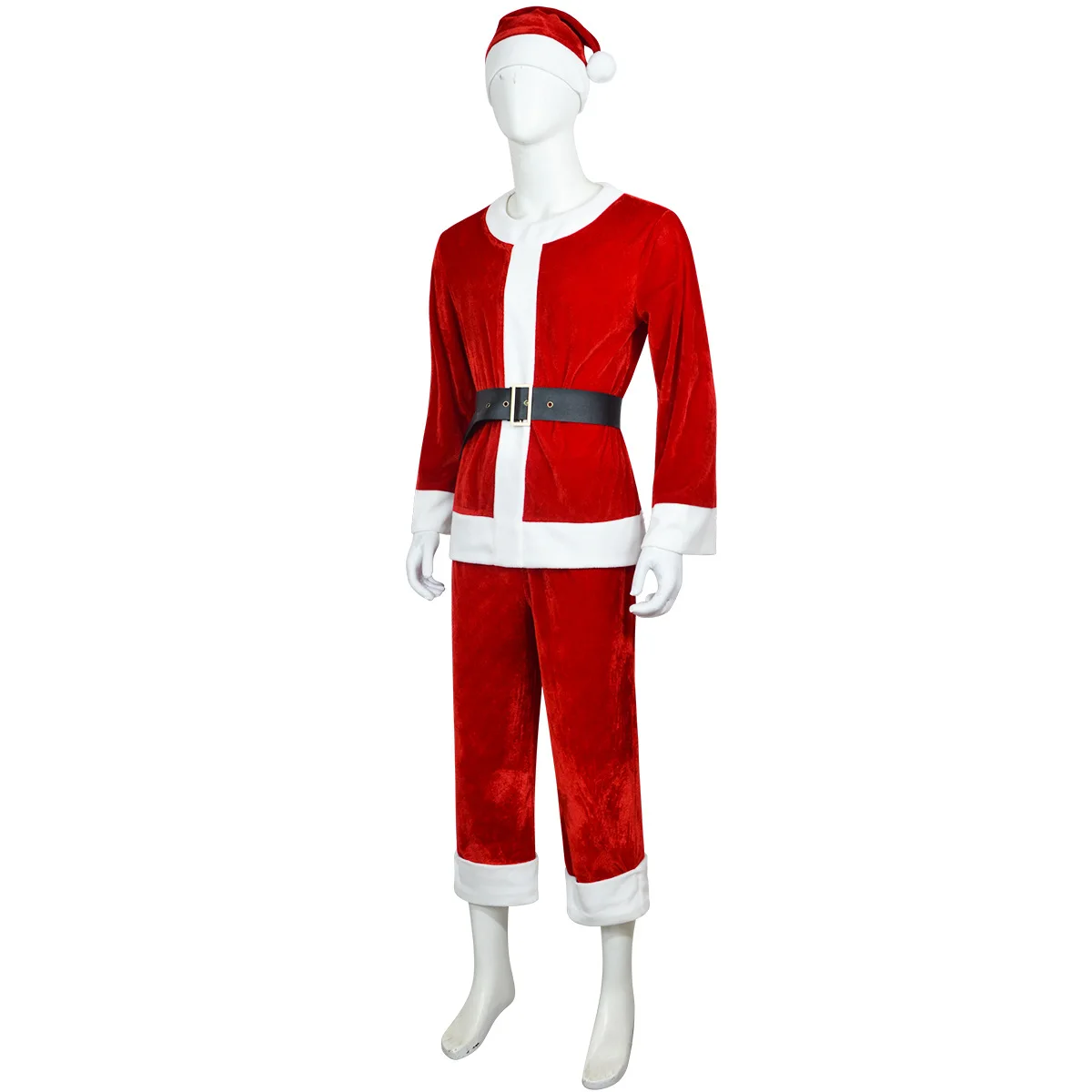 Cosplaydiy terrifiers palhaço cosplay vermelho papai noel uniforme halloween carnaval festa roupas roleplay trajes de natal