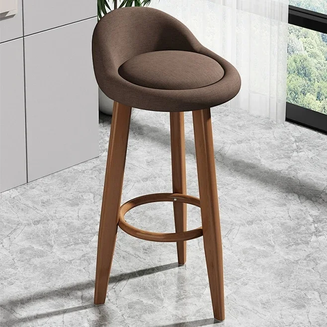 

Luxury Modern Design Leather High Bar Stool Durable Restaurant Furniture for Dining Outdoor Living Room Kitchen Home Bar Hotel