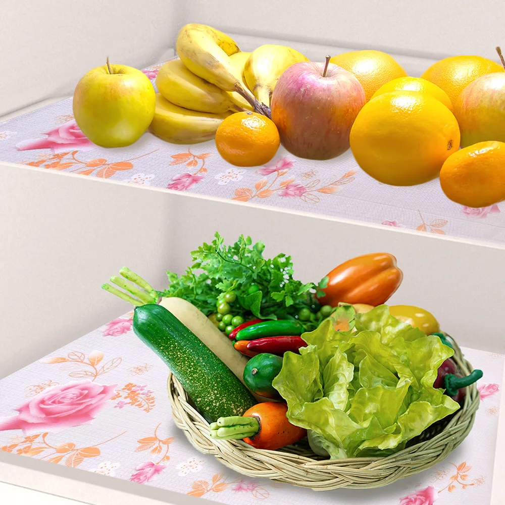 Kitchen cabinet mats reusable drawer liners Waterproof kitchen dining table mats Dust mat Refrigerator liners Non-adhesive liner