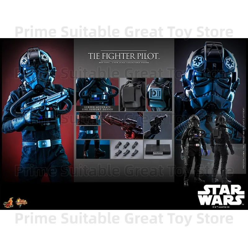 【In Stock】Original Hot Toys Star Wars Episode IV TIE Fighter Pilot 1:6 Scale Collectible Figure Gift&Collection view 6