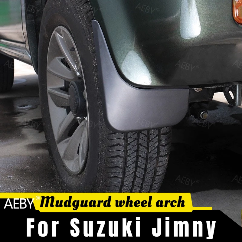 

For Suzuki Jimny 2007-2017 Mudguard splash guard without drilling,Wheel arch mudguard rubber strip,external accessories