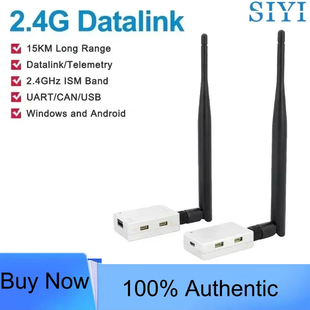SIYI 15KM 2.4G Long Range Datalink Ground Air Unit Support Mavlink Telemetry UART Wireless Transceiver for UAV Parts