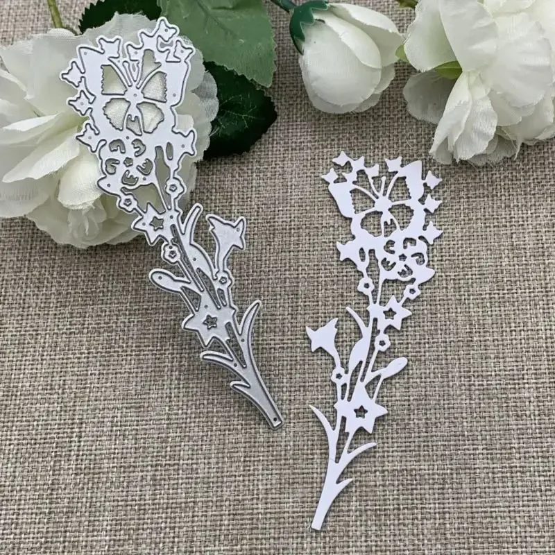 

Металлические вырубные формы-трафареты «Букет бабочек» для скрапбукинга, декоративного тиснения и рукоделия