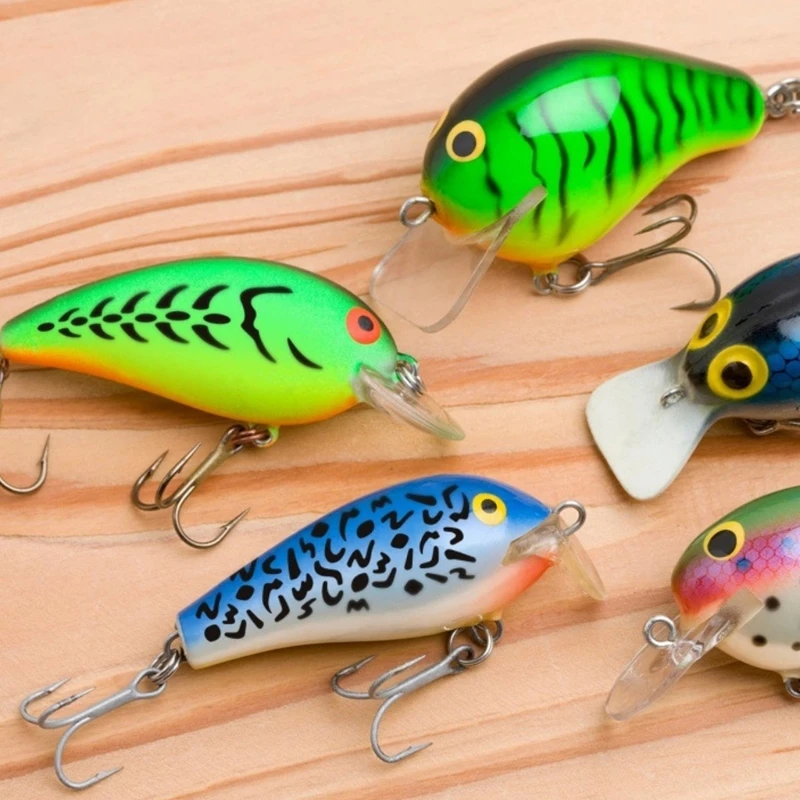  6Pcs Fishing Lure Drawing Templates for Scrapbooking Painting Home Decoration
