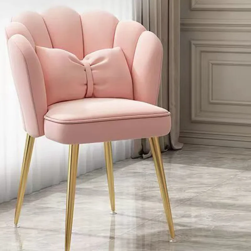 Nordic Dining Chair Restaurant Chair Backrest Bedroom Girl Internet Celebrity Makeup Chair Dressing Table Simple Ins Style