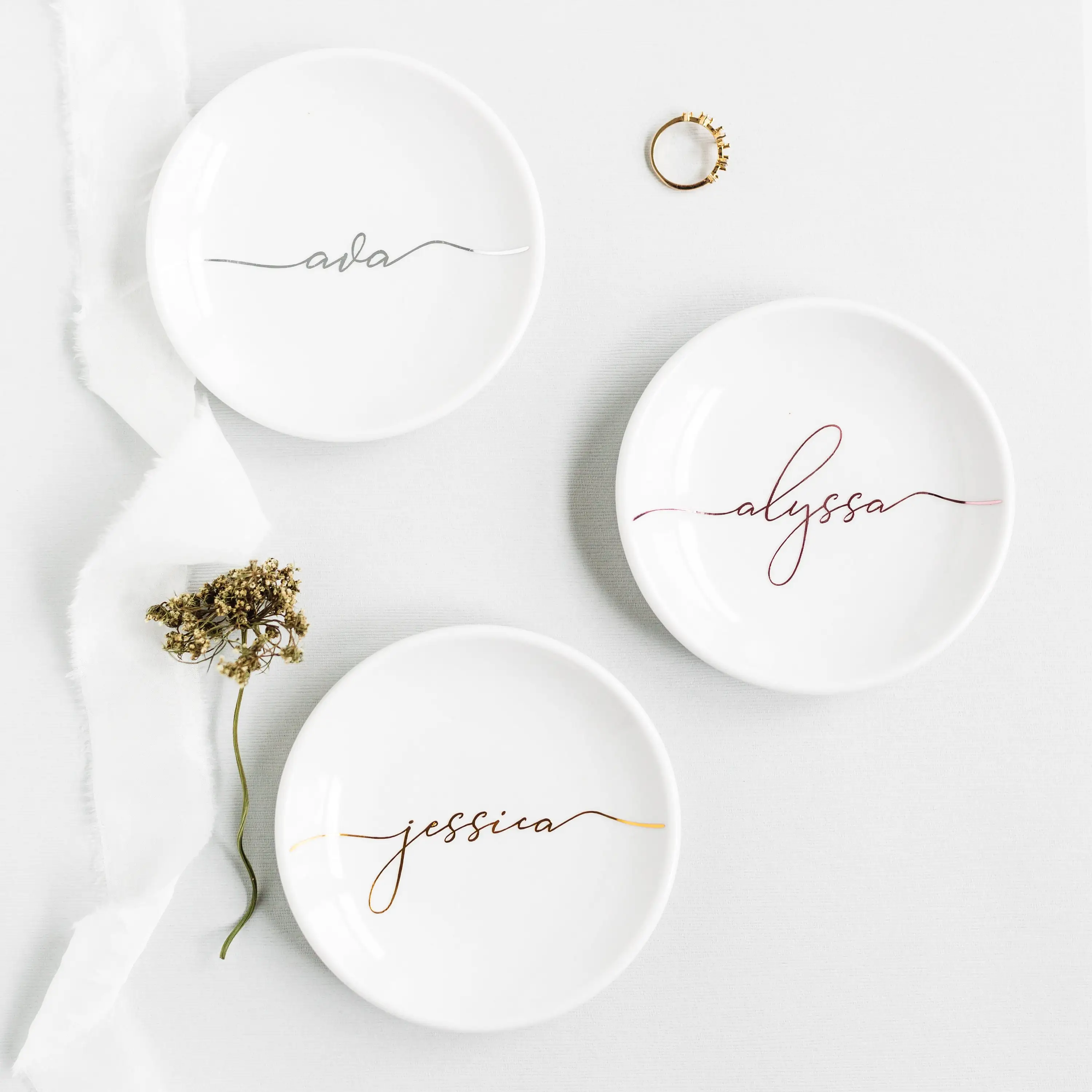 Personalized Ceramic Ring Dish - đánh giá và giá Ceramic Trinket Dish
