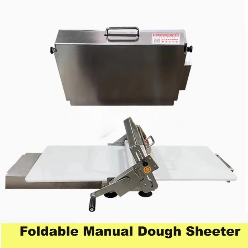 Hand-cranked Stainless Steel Puff Pastry Machine Dough Sheeter Pastry Sheeter