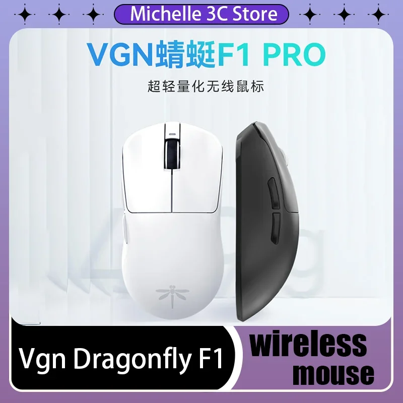 

Vgn Dragonfly F1 Pro Max Gaming Mouse Wireless 2 Mode Mouses Paw3395 F1 Moba Mouse Long Palytime Lightweight Game Mouse Custom