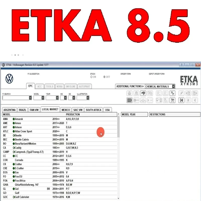 2024 Elsawin 6.0 + ET KA 8.5 Group Vehicles Electronic Parts Catalog Support ForV/W+AU//DI+SE//AT+SKO//DA Auto Repair Software