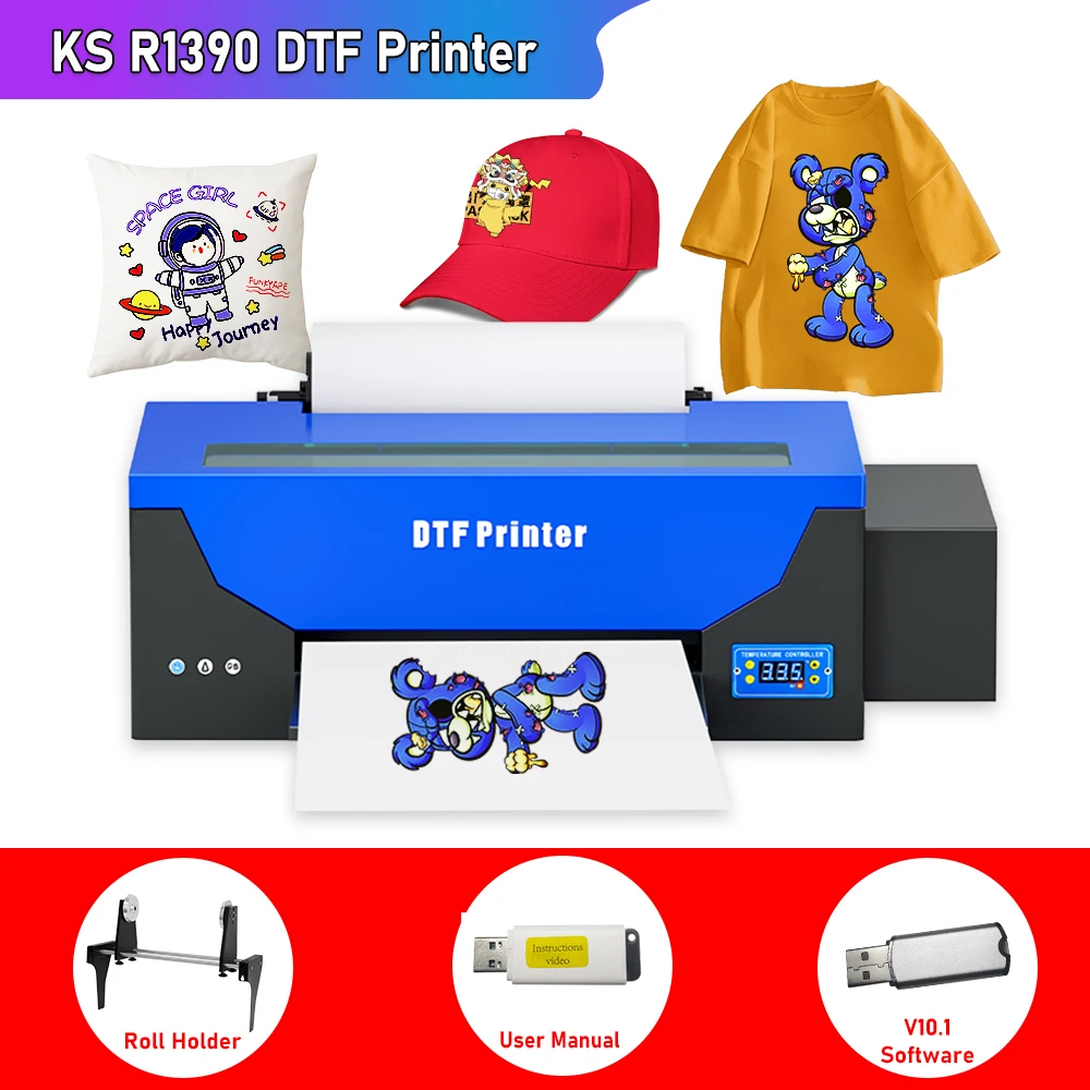 

R1390 impresora dtf A3 directly transfer film printer heat transfer A3 t shirt printing machine For Epson R1390 DTF Printer A3